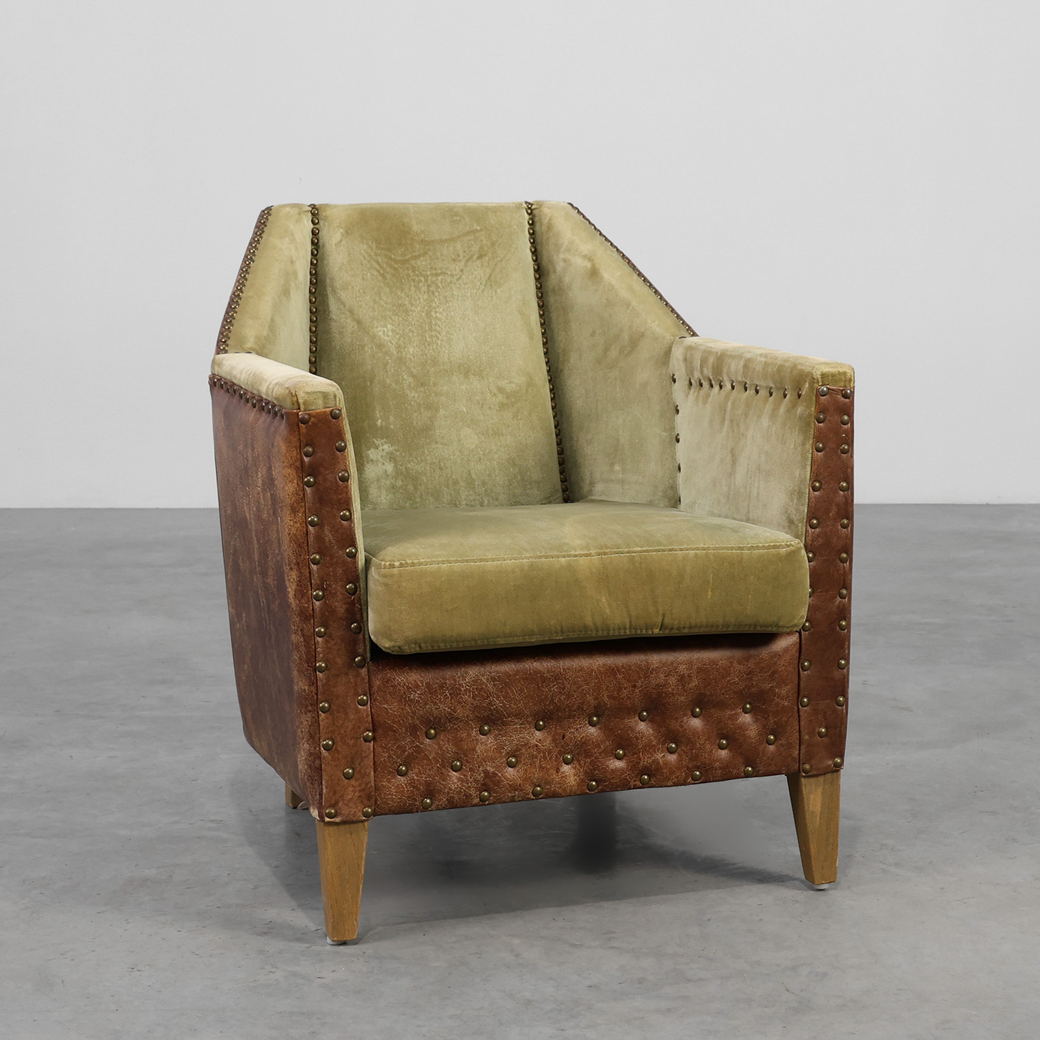 Sculptural Art Deco Armchair, France 1930s-img